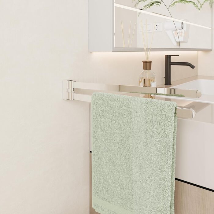 Хромований тримач для рушників з 2 поворотними штангами BGL