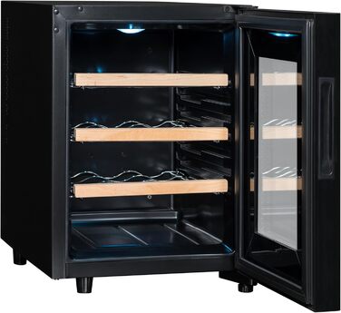 Винний холодильник до 12 пляшок чорний CLIMADIFF
