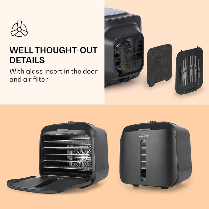 Дегідратор на 5 полиць, 500 Вт Florida Jerky Klarstein