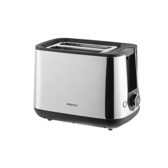 ARDESTO Тостер Steel Collection T-K200 800Вт, метал+пластик, сріблястий+чорний