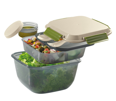 Ланчбокс зі столовими приборами 1,5 л 4 предмети зелений Fresh Cilio