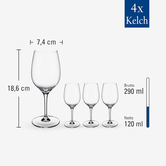 Набір келихів для білого вина 295 мл, 4 предмета Entree Villeroy & Boch