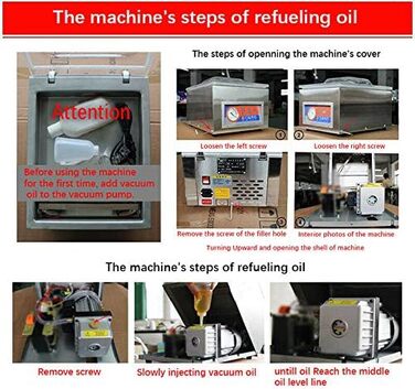 Вакуумный упаковочный аппарат из нержавеющей стали 120 Вт SHIOUCY