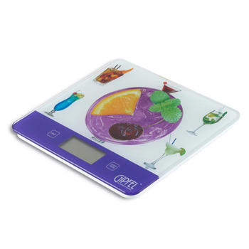 GIPFEL Ваги кухонні електронні RIO 20х18х1, 6см з брошурою рецептів. Матеріал: загартоване скло, пластик. Живлення: тип батареї CR2032 1шт 5849 GIPFEL