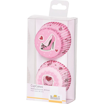 Набір форм для випічки капкейков, 48 шт, 7 см, Cake in the City RBV Birkmann