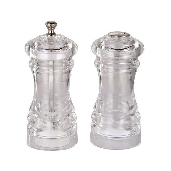 GIPFEL Млин для перцю і сільниця ANEMONE 4,5х12 см (акрил,  керамічний подрібнювач, алюміній) 9120 GIPFEL