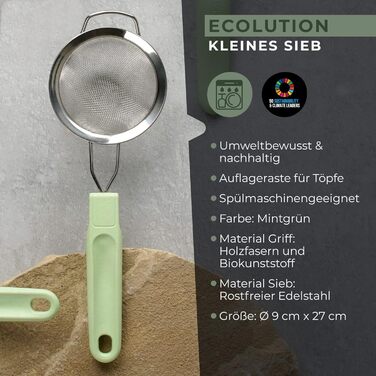 Сито кухонне 9 см зелене Ecolution Fackelmann