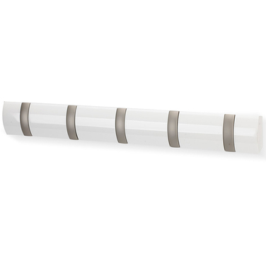 Вешалка настенная 50,8х6,5х3 см белая Flip Umbra