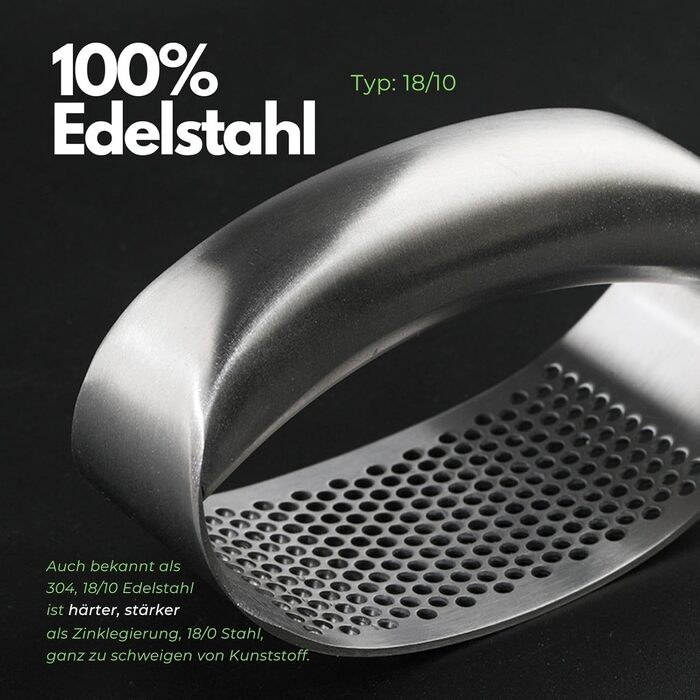 Часниковий прес з нержавіючої сталі 11 x 5 см CLOVE Kitchenware