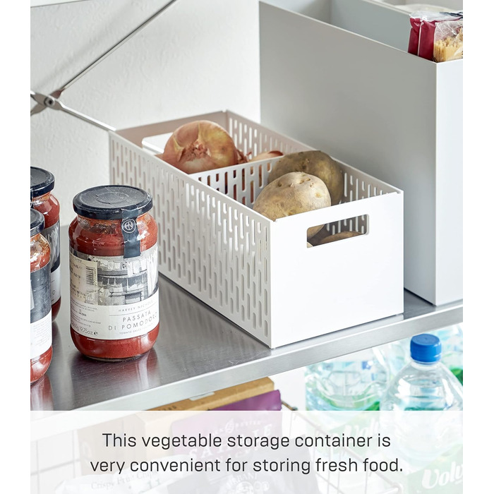 Штабелируемая овощная корзина для овощей, пластиковая, (один размер, белая)