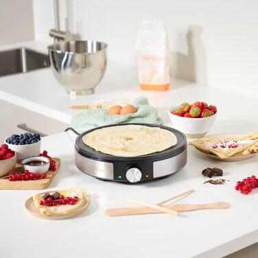 Млинниця електрична 30 см, чорна/срібляста Tristar