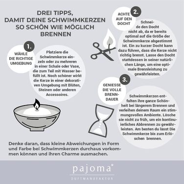 Плаваючі свічки 12 шт. 80 г pajoma