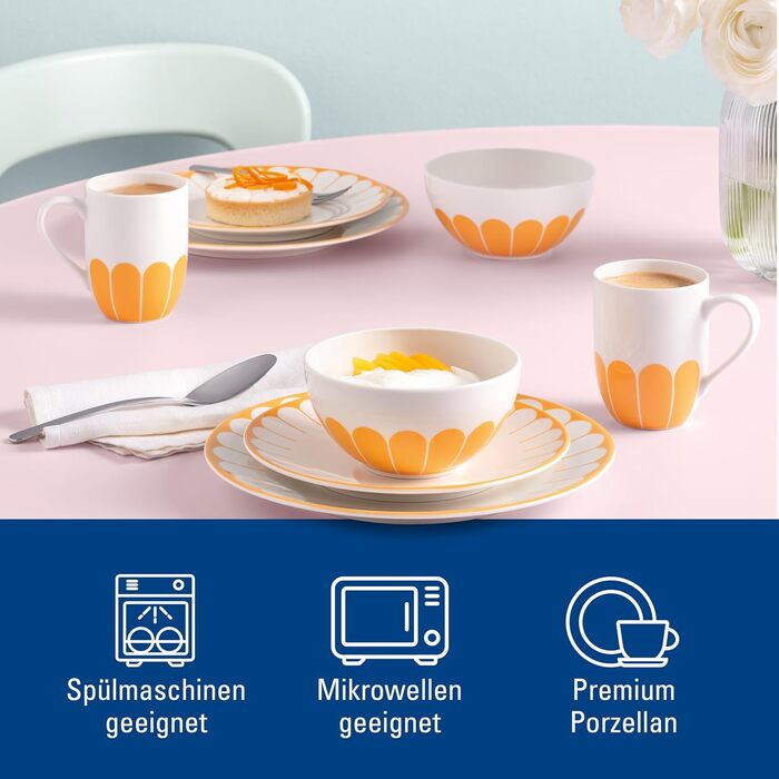 Кухоль 290 мл, помаранчевий Fleur Villeroy & Boch