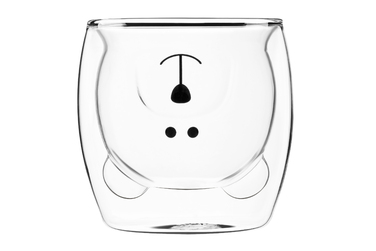 ARDESTO Animals Набор чашек с двойными стенками 250 мл, 2 шт, боросиликатное стекло