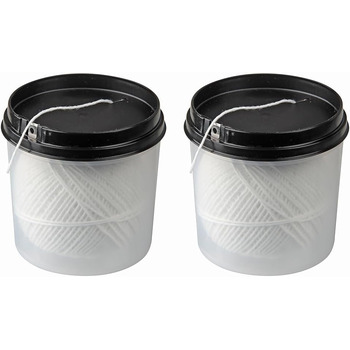 Нитка кухонна 100 м в диспенсері, набір 2 предмети біла Fackelmann