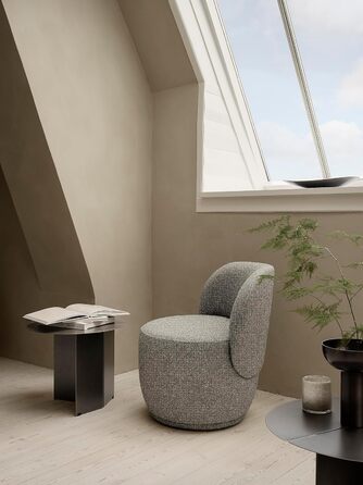 Свічник скляний, розмір M, 12 x 12 см сірий SAGA Blomus