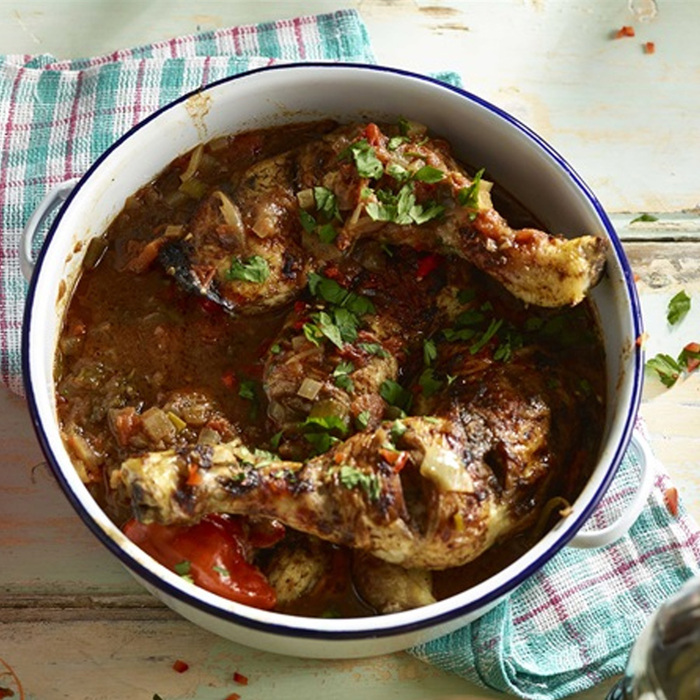 Тарілка 18 см біла емальована для пасти та рису, GenWare