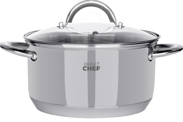 Каструля Bravo Chef 22 см (4.35 л) з кришкою (6720870)