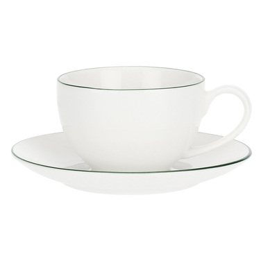 Чашка для кави з блюдцем La Porcellana Bianca DINTORNO, порцеляна, 100 мл