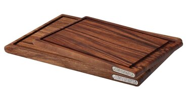 Набір обробних дощок з канавкою 2 предмета, дерево акації 37 х 25 см і 43 х 29 см Continenta