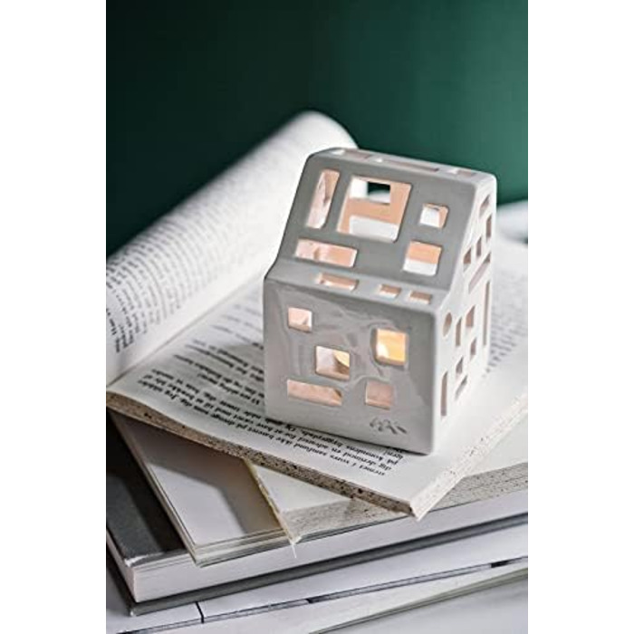 Подсвечник-домик для чайных свечей 18,5 см белый Tivoli Urbania Kähler