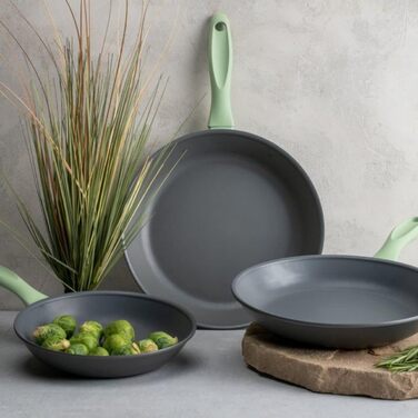 Сковорода 24 см, зеленая Ecolution Fackelmann