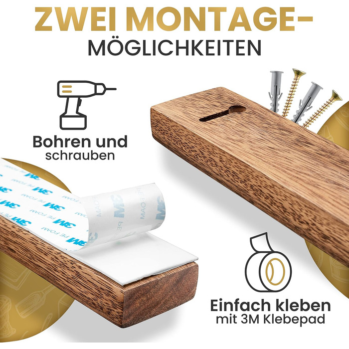 Брусок магнітний до 10 ножів дерев'яний  Your Fav.