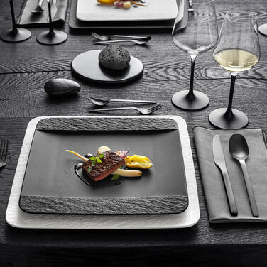 Тарілка 28 см Black/Gray Manufacture Rock Villeroy & Boch
