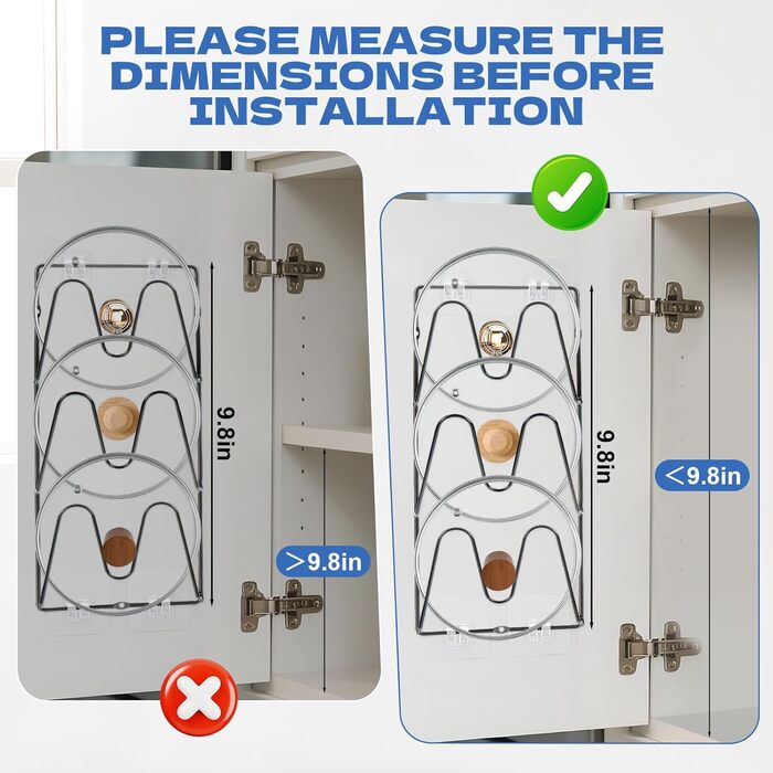 Органайзер для кришок від каструль 2 шт YEXEXINM