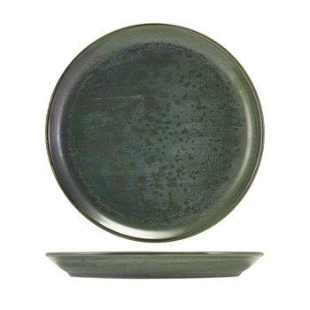 Тарілка 24 см, зелена, Terra Porcelain Aqua Green, GenWare