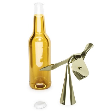 Відкривач для пляшок на підставці латунь Tipsy Umbra