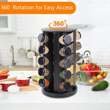 Карусель для спецій на 20 баночек Yunkctuk