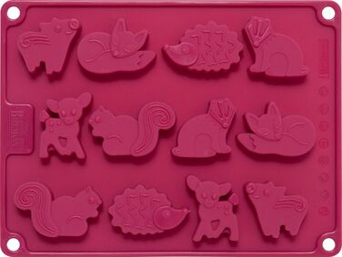 Форма для кексів у вигляді лісових тварин, 15,8 x 20,8 x 3,6 см, RBV Birkmann