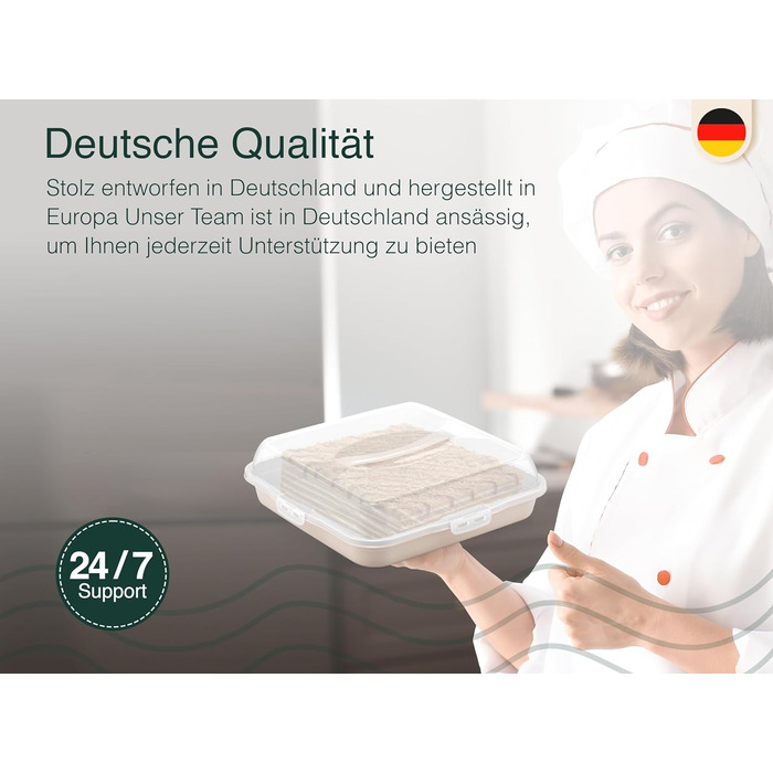 Коробка для транспортування торта з кришкою, капюшоном і ручкою. Коробка для зберігання, контейнер для торта, тарілка для торта, контейнер для торта, коробка для торта, тарілка для торта, начинка для торта, дзвіночок для торта - (темно-зелений, квадратний