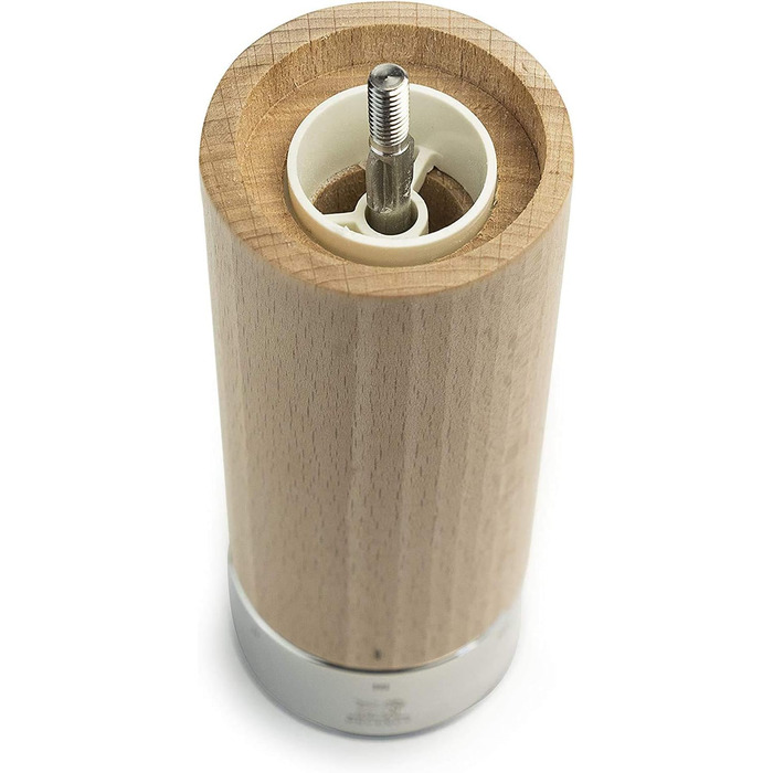 С кривошипом, Классическая регулировка помола, Высота 18 см, Дерево/нержавеющая сталь, натуральный, 37307 (Соляная мельница, натуральная и нержавеющая сталь)