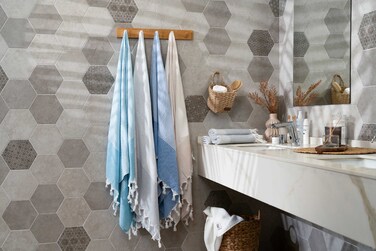 Рушник Ardesto SPA 90х170см, 100% бавовна, синій