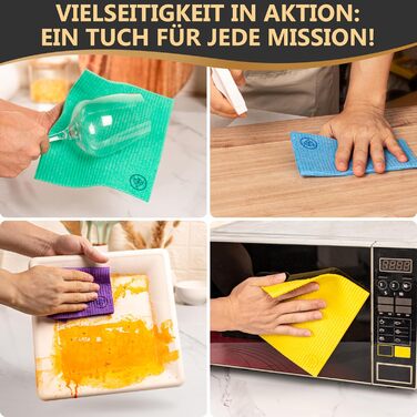 Серветки для прибирання 5 шт 19,5 х 17,5 см зелених DANIHOME