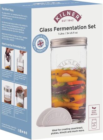 Банка для консервування 1 л з кришкою Kilner