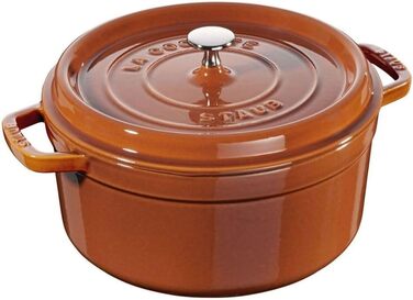 Кастрюля / жаровня 24 см с крышкой Burnt Orange Staub
