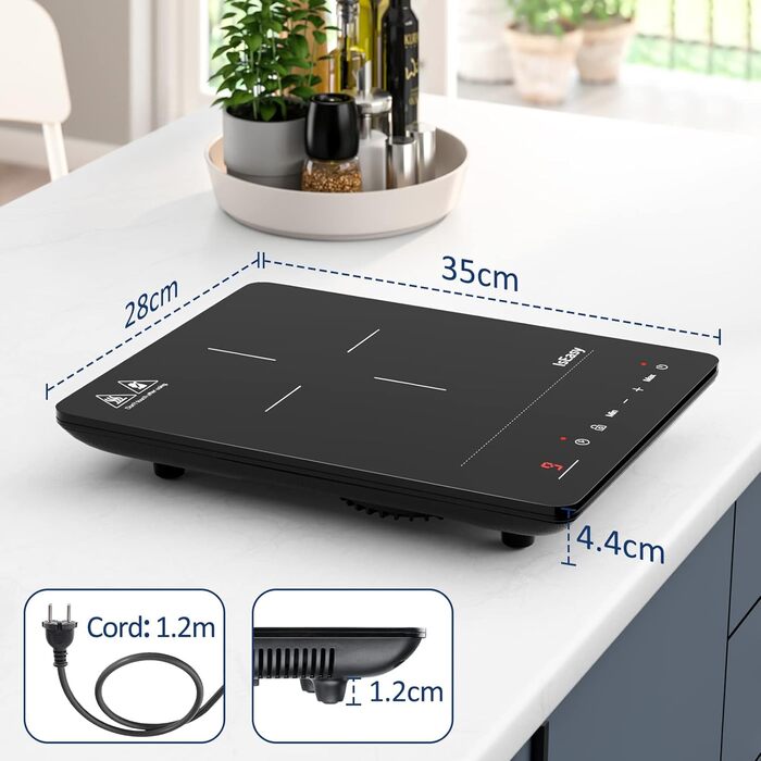 Индукционная варочная поверхность на 1 конфорку 2100 Вт IsEasy