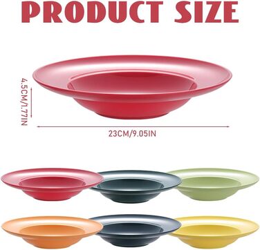 Тарілки для пасти 6 шт 23 см imposyu