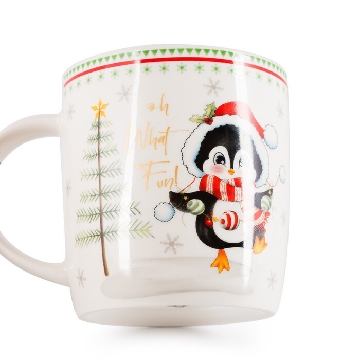 Набір Fissman з кружки 350 мл та іграшки порцеляна (14046)