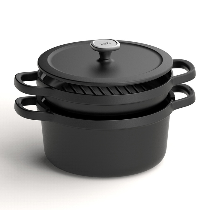 Кастрюля BergHOFF LEO GRAPHITE, чугун, диам. 26 см, 5,7 л