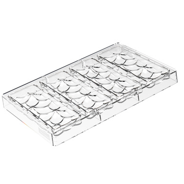 CH033 - GEMMA T Форма для шоколаду 150 x 52,5 h 14 мм (92,5 мл x 4)