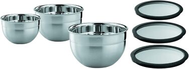 Набір мисок з кришками з нержавіючої сталі Rosle