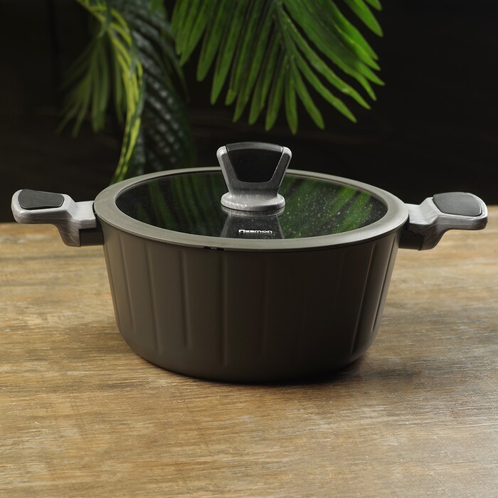 Каструля зі скляною кришкою 24 см 4,2 л STELLA Fissman