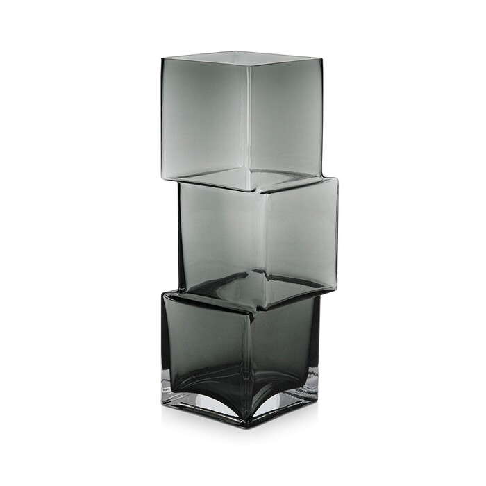 Ваза Fissman 27 см SMOKY SQUARES (9554)