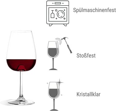 Набір з 6 келихів для вина 485 мл, Vulcano Stölzle Lausitz