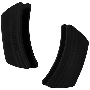 Прихвачує для сковороди силіконова набір 2 предмета чорна Le Creuset