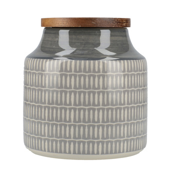 Банка Mikasa для зберігання Mikasa Drift Grey, кераміка, 900 мл